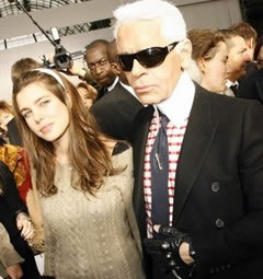 Rgime de star: Princesse Charlotte Casiraghi et Karl Lagerfeld