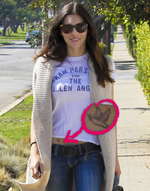 Look de star: Jessica Biel tatouage