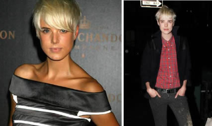 Coiffure de star: Les cheveux courts d'Agyness Deyn