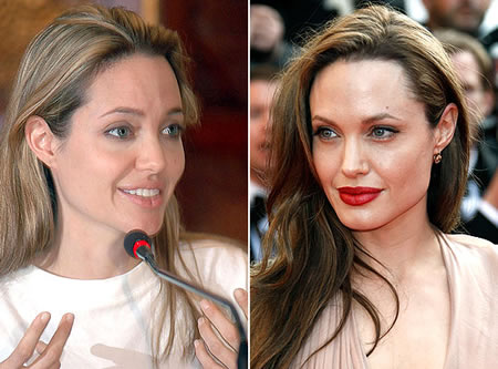 Stars sans maquillage : Angelina Jolie sans maquillage 
