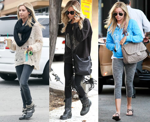 Belles jambes: Beauté de star d'Ashley Tisdale
