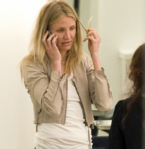 Cameron Diaz chez le coiffeur