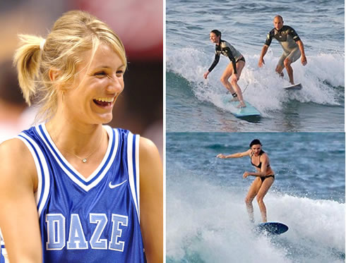 Exercices pour maigrir: Cameron Diaz surf