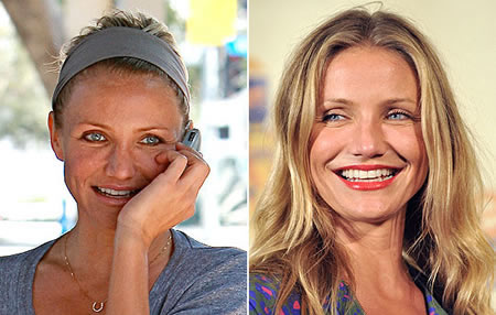 Stars sans maquillage : Cameron Diaz sans maquillage 