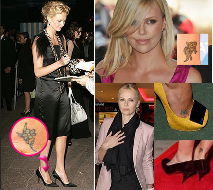 Look de star: Charlize Theron tatouage