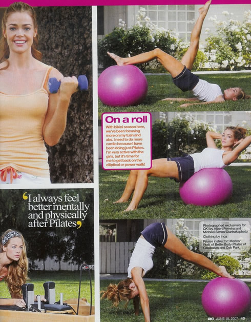 Exercices pour maigrir: Denise Richards Pilâtes