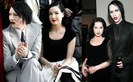 Clbrits: Dita Von Teese et Marilyn Manson