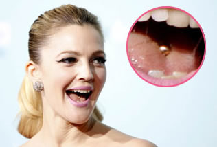 Rgime de star: Drew Barrymore piercing