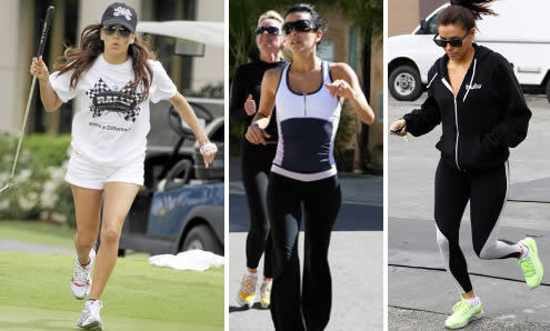 Exercices de stars: Eva Longoria golf