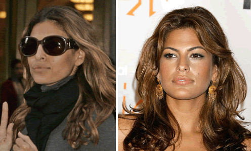 La coiffure de star d'Eva Mendes