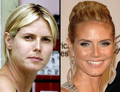 Stars sans maquillage : Heidi Klum sans maquillage 