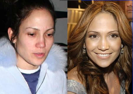 Maquillage de star: Jennifer Lopez sans maquillage