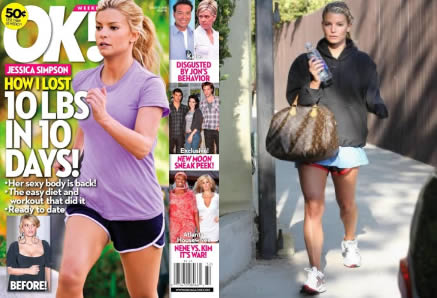 Exercices pour perdre poids: Jessica Simpson