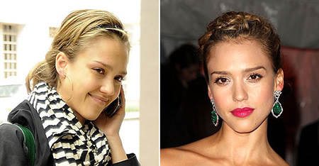 Stars sans maquillage : Jessica Alba sans maquillage 