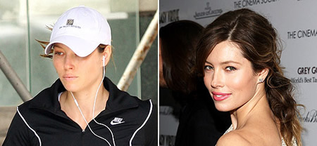 Stars sans maquillage : Jessica Biel sans maquillage 