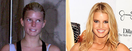 Maquillage de star: Jessica Simpson sans maquillage