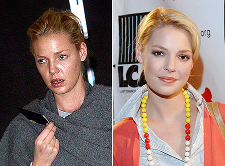 Stars sans maquillage : Katherine Heigl sans maquillage 