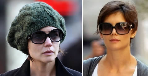 Lunettes de soleil: Lunettes de Katie Holmes