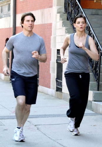 Exercices pour maigrir: Katie Holmes - Tom Cruise