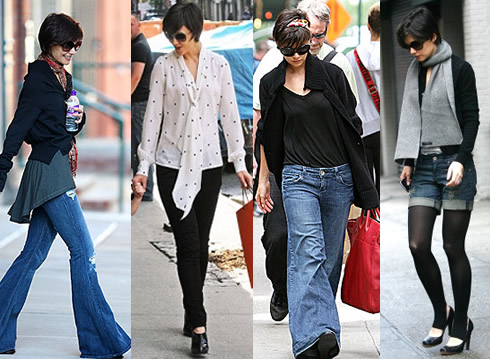 Look de star: La leçon jeans de Katie Holmes