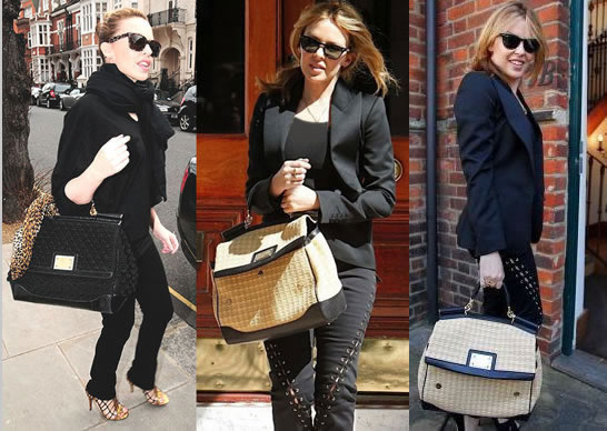 Look de star: Les sacs  main de Kylie Minogue