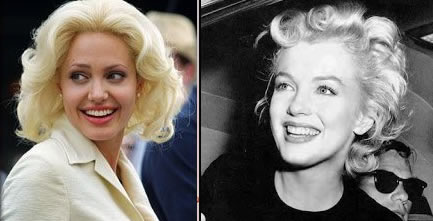 Célébrité qui imite Marilyn Monroe: Angelina Jolie