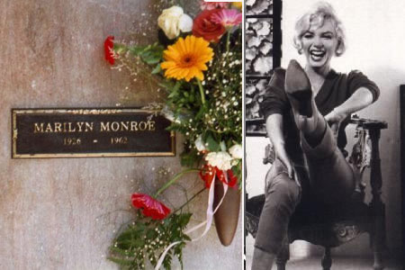 Tombeau célèbre: la tombe de Marilyn Monroe