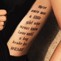 Tatouage de star: Les tatouages de Megan Fox