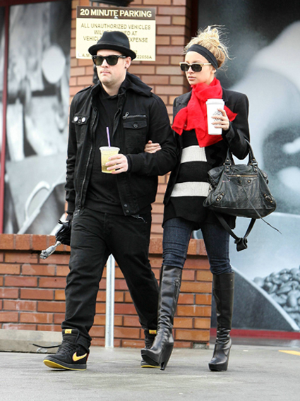 Célébrités Starbucks: Nicole Richie et Joel Madden - Starbucks