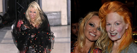 Look de star: Le look de Pamela Anderson et Vivienne Westwood