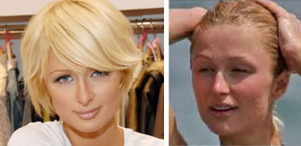 Maquillage de star: Paris Hilton sans maquillage