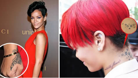 Tatouage de star: tatouage de Rihanna