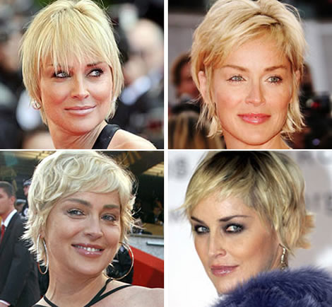 Cheveux de Star: Coupe de cheveux de Sharon Stone