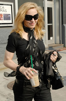 Célébrités Starbucks: Madonna et Starbucks